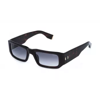 POLICE SPLR82-550722 Men's Sunglasses | 55mm Rectangle Acetate Frame | UV400