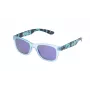 POLICE Sunglasses Man S194450715B Rectangular Acetate Frame Blue Mirror Lens 50/22/140 mm