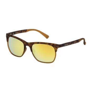 POLICE Sunglasses SK0445149EG Men's Rectangular Acetate Frame UV400 51mm