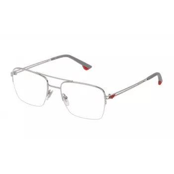 POLICE Sunglasses SPLB39E60U28P Men Acetate Black Rectangle 60/17/140 mm UV400