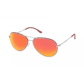 POLICE Unisex S8299M58Q05R Sunglasses - Black Metal Frame, Grey Gradient Lens, 58/15/140 mm