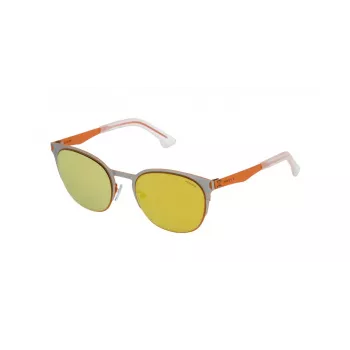 POLICE Unisex SPL341-S34G Sunglasses Havana 52/21/145 mm