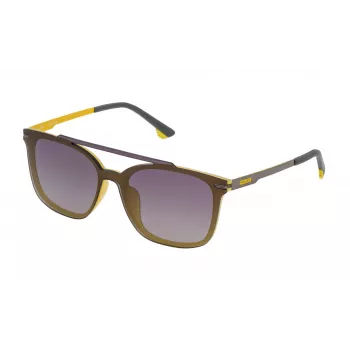 POLICE Unisex SPL528990GBF Pilot Sunglasses - Matte Black Frame, Grey Lens, UV400