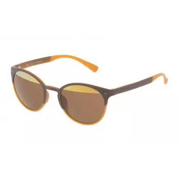 POLICE Unisex Sunglasses SPL162V506L2H Havana Acetate Frame Brown Gradient Lens 50mm