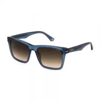 POLICE Unisex Sunglasses SPLN35M530955 Black Frame Grey Lens 55/19/145 mm UV400