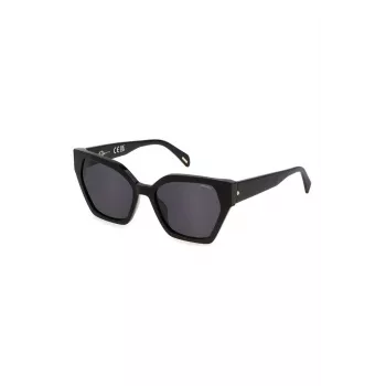 POLICE Women's Cat Eye Sunglasses SPLL34M550700 Havana Brown Gradient 55/18/140 mm