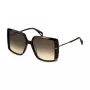 Police Women's SPLL96M Butterfly Cat Eye Sunglasses Havana Brown Acetate Frame Brown Gradient Lens 56mm