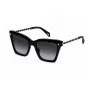 POLICE Women's SPLN62-520700 Cat-Eye Sunglasses, Havana Brown Frame, Brown Gradient Lenses, 52mm