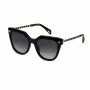 POLICE Women's SPLN63-530700 Rectangular Acetate Sunglasses, Havana/Brown, 53mm