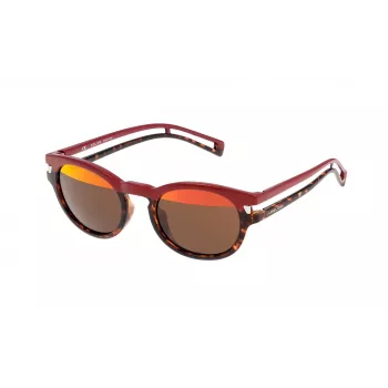 Police Women's Sunglasses S1960M49NK5H Havana Acetate Frame Brown Gradient Lens 49/21/145 mm