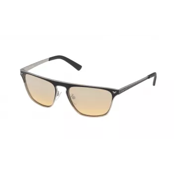 POLICE Women's Sunglasses S897856W01X Rectangular Black Frame Grey Lens 56/18/135 mm