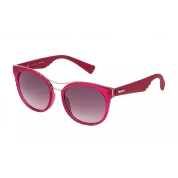 POLICE Women's Sunglasses SPL412529M5X Cat Eye Havana Acetate Frame Brown Gradient Lens UV400