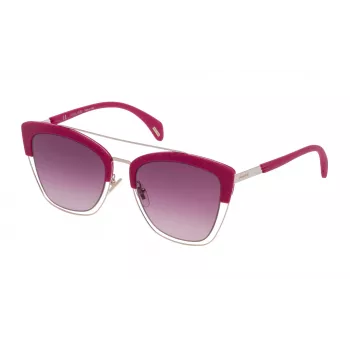POLICE Women's Sunglasses SPL618548FFX Havana Cat Eye 54mm