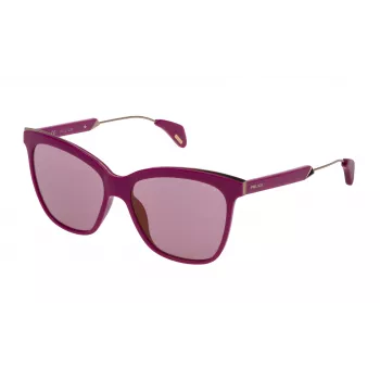 Police Women's Sunglasses SPL62156Z05G Havana Butterfly 56mm