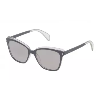 POLICE Women's Sunglasses SPL643567DXX - Geometric Acetate Frame with UV400 Protection