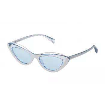 POLICE Women's Sunglasses SPL93752095W Havana Acetate Brown Gradient Lens 52mm