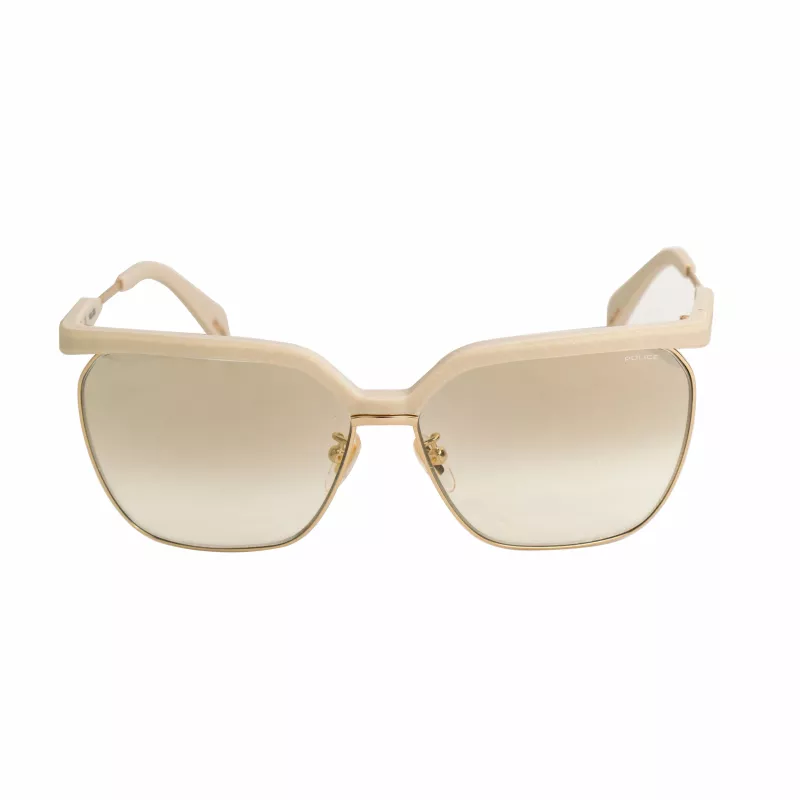 POLICE Women's Sunglasses SPLA9662GL4G Havana Acetate Cat Eye Brown Gradient UV400