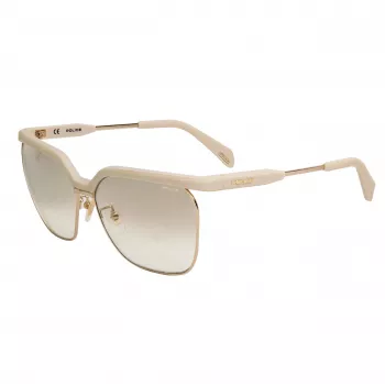 POLICE Women's Sunglasses SPLA9662GL4G Havana Acetate Cat Eye Brown Gradient UV400