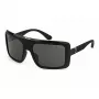 POLICE Women's Sunglasses SPLF62M6104AW - Rectangular Acetate Frame with UV400 Grey Lenses (62/18/140 mm)