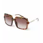 POLICE Women's Sunglasses SPLG20M5409YB - Rectangular Acetate Frame, UV400 Protection, 54mm Lens