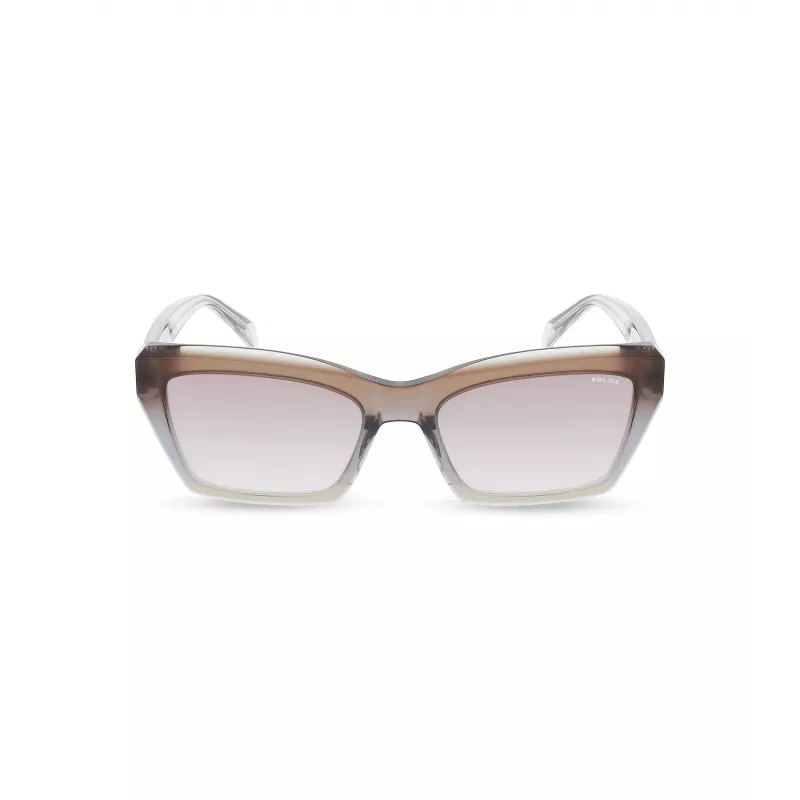 POLICE Women's Sunglasses SPLG22-560918 Rectangular Plastic Frame UV400 Protection 56/19/140 mm
