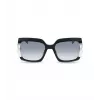 POLICE Women's Sunglasses SPLG23M570700 Geometric Black Acetate Frame Grey Polycarbonate Lens 57mm