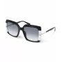 POLICE Women's Sunglasses SPLG23M570700 Geometric Black Acetate Frame Grey Polycarbonate Lens 57mm