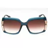 POLICE Women's Sunglasses SPLG23M570AGQ - Shiny Black Frame, Smoke Gradient Lenses, 57mm