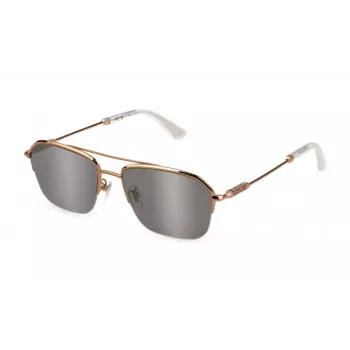 Police Women's Sunglasses SPLL18M568FFG - Acetate Frame, UV400 Protection, 56mm Lens