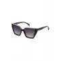 POLICE Women's Sunglasses SPLL33V570869 - Acetate Square Frame, Grey Gradient Lens, UV400 Protection