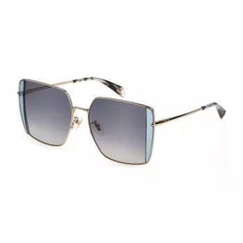 POLICE Women's Sunglasses SPLL37-560594 - Acetate Frame, UV400 Protection, 56mm Lens