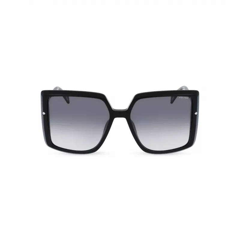 POLICE Women's Sunglasses SPLL96M560700 Cat-Eye Acetate Frame UV400 Grey Lenses 56mm
