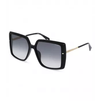 POLICE Women's Sunglasses SPLL96M560700 Cat-Eye Acetate Frame UV400 Grey Lenses 56mm