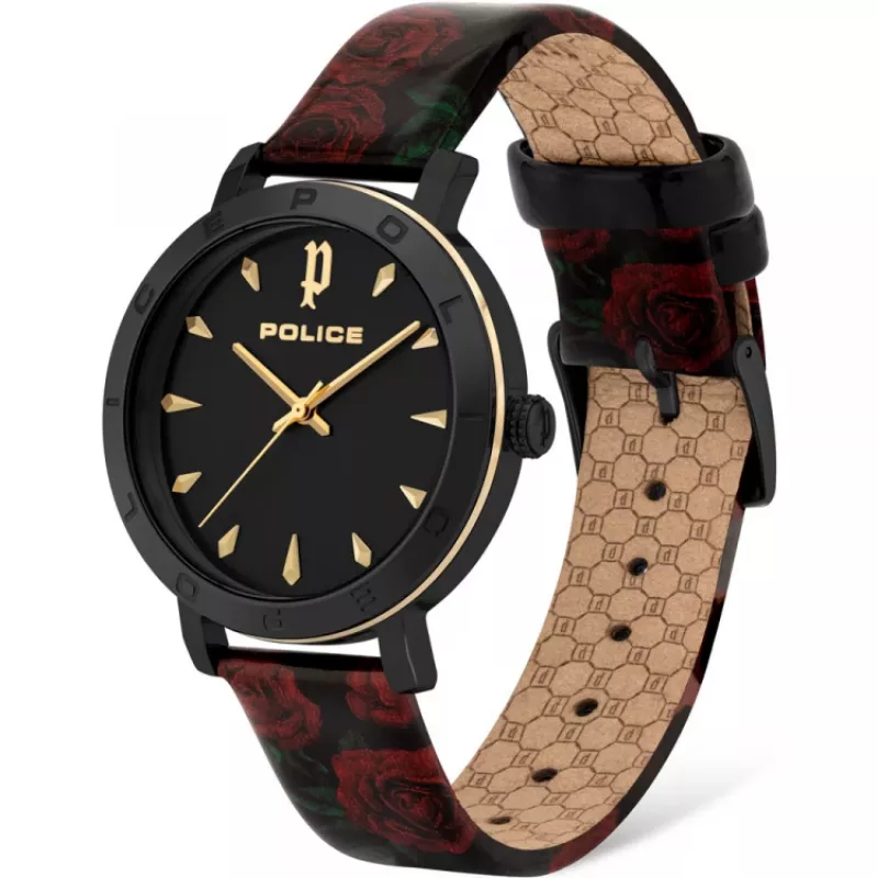 POLICE Women's Watch PL16033MSBG02 35mm Stainless Steel Gunmetal Quartz Analog