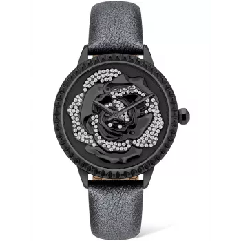 Police Women's Watch PL16073BSB-02 34mm Quartz Analog Stainless Steel Leather Black