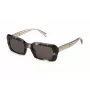 POLICE Women SPLG21-5307UX Sunglasses - Black Acetate Frame, Grey Polycarbonate Lenses, UV400 Protection, 53/22/140 mm