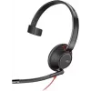 Poly Blackwire C5210 USB-C - 5200 Series - Wired On-Ear Mono Headset with Boom Microphone, Noise Cancelling, In-Line Controls, Black