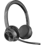 Poly Voyager 4320 UC Wireless Bluetooth Headset with BT700 USB-C Adapter, On-Ear, Dual-Mic Noise Cancelling, 24h Talk Time, Black