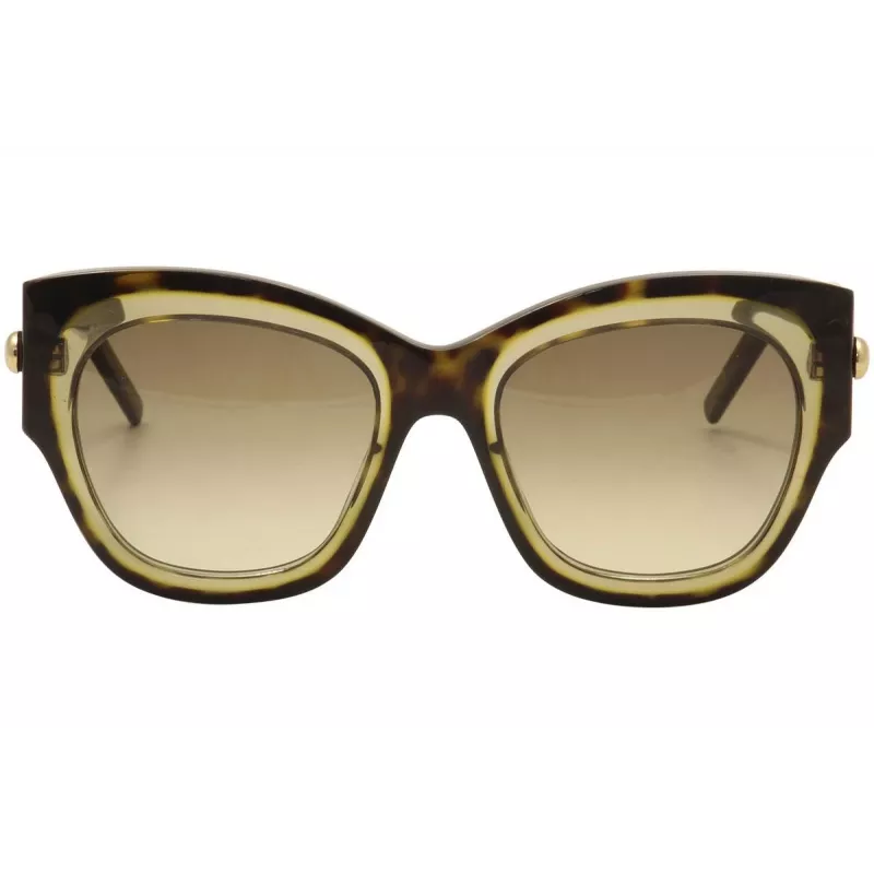 POMELLATO Women's Sunglasses PM0008S-001 - Black Acetate Frame, Grey Lens, 52mm