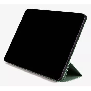 Pomologic Smart Cover for iPad Air 10.9 inch & iPad Pro 11 inch – Black PU Leather with Auto Wake/Sleep, Magnetic Stand & Apple Pencil Charging Support