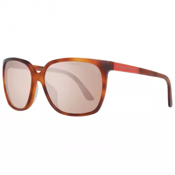 Porsche Design P8589-60E Women's Sunglasses - Gunmetal Grey, Square Frame, UV400 Protection
