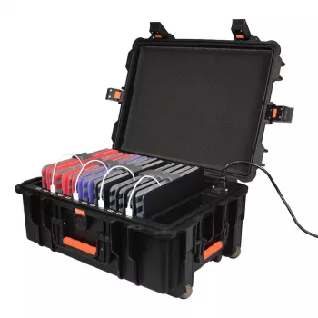 PORT Charging Suitcase 12 Bay – Secure Mobile Charging & Sync Station for Tablets and Smartphones