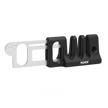 Port Connect Desktop Cable Manager for Mouse and Keyboard – Self-Adhesive Silicone Clip, 3 Slots, Black
