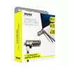 Port Connect Nano Slot Security Combination Cable - 1.8m Braided Steel Kensington Lock
