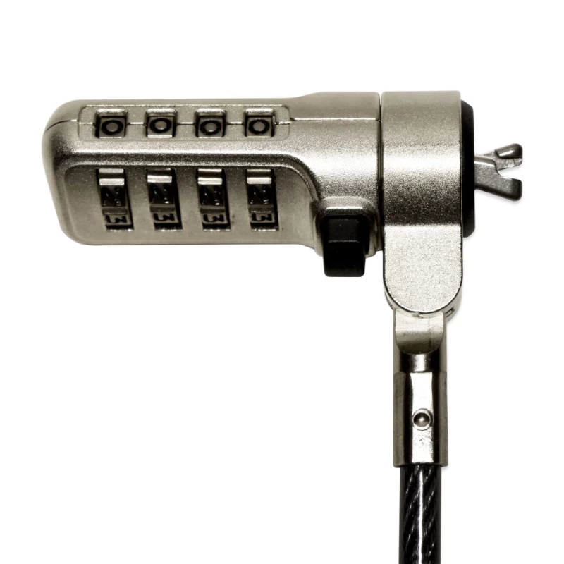 Port Connect Nano Slot Security Combination Cable - 1.8m Braided Steel Kensington Lock