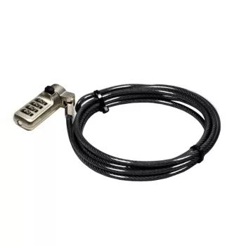 Port Connect Nano Slot Security Combination Cable - 1.8m Braided Steel Kensington Lock