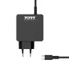 Port Connect Type C 45W Universal Notebook Adapter – USB-C PD 3.0, 5V-20V, Black