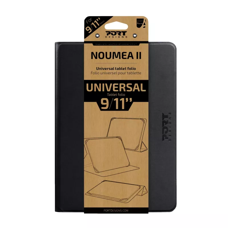Port Designs Noumea II Universal 9/11 Tablet Folio - Black