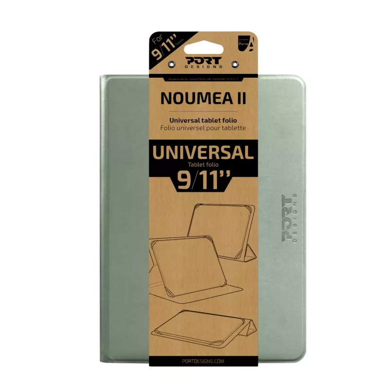 Port Designs Noumea II Universal Tablet Case for 9-11 inch Tablets, Green – 201329
