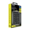 Port Designs Numeric Keypad Bluetooth Rechargeable - 22 Keys, Black